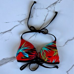 NWOT Pink Victorias Secret Red Blue White Green Hawaiian Swim Top XS